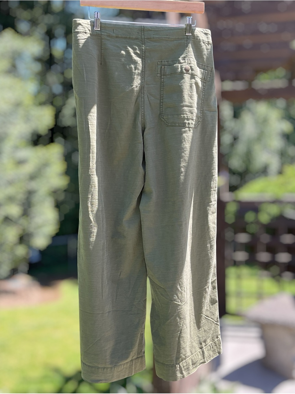 PILCRO Anthropologie Olive Green Wide Leg Pants Size 30 EUC - Picture 5 of 14